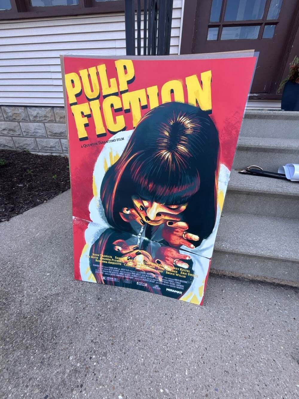 Miramax Pulp Fiction Movie Poster Featuring Uma Thurman